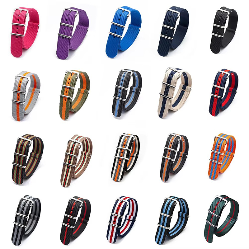18/20/22/24mm Cambos Stripes S - Nato Strap Nylon review and price