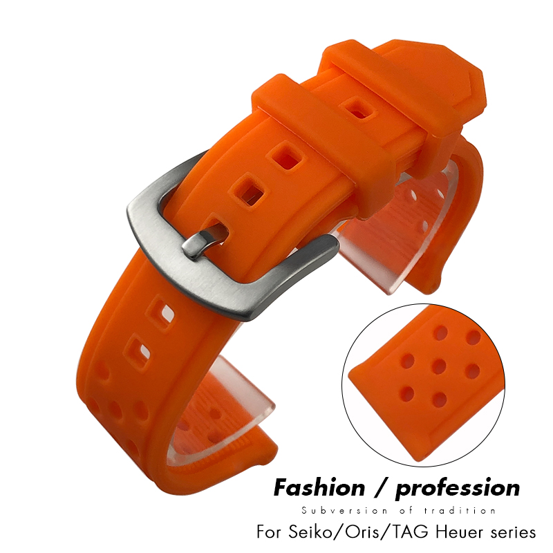 Soft Rubber Silicone Watchband - Seiko Watch 5 Sports review and price