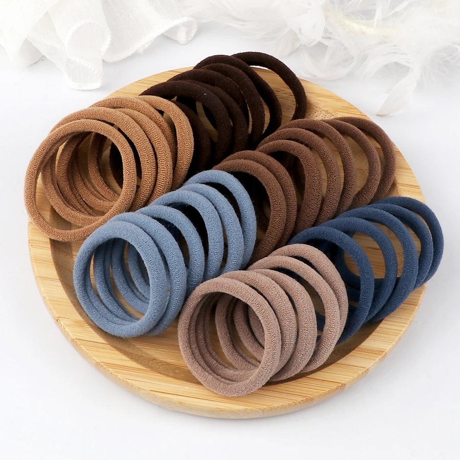 50PCS/Set Women Girls Basic Ha - Silicone Band Women review and price