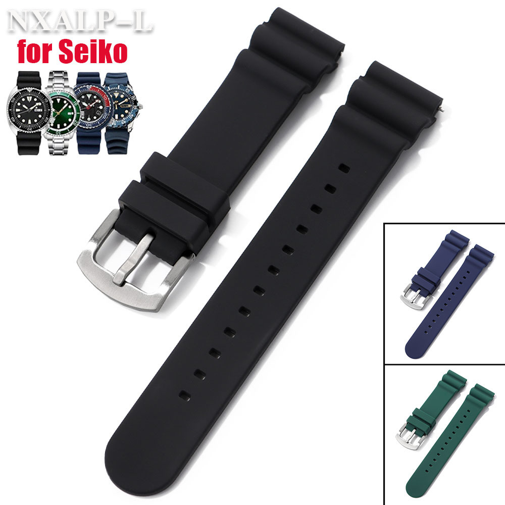 20mm 22mm Silicone Watch Band  - Seiko Watch 5 Sports review and price