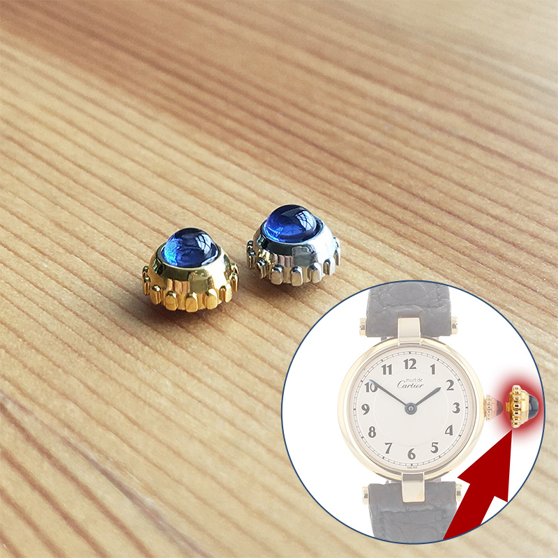 Sapphire watch crown for Carti - Cartier Watch Tank review and price
