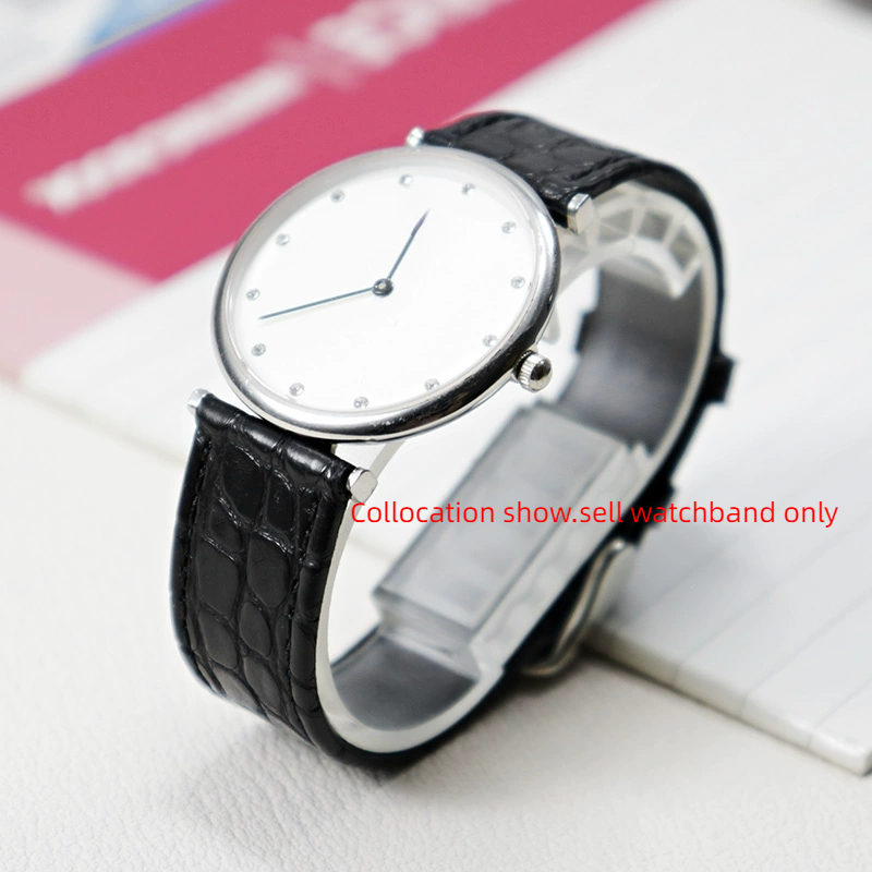 Thin crocodile Genuine leather - Cartier Watch Santos review and price