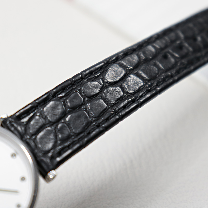 Thin crocodile Genuine leather - Cartier Watch Santos review and price