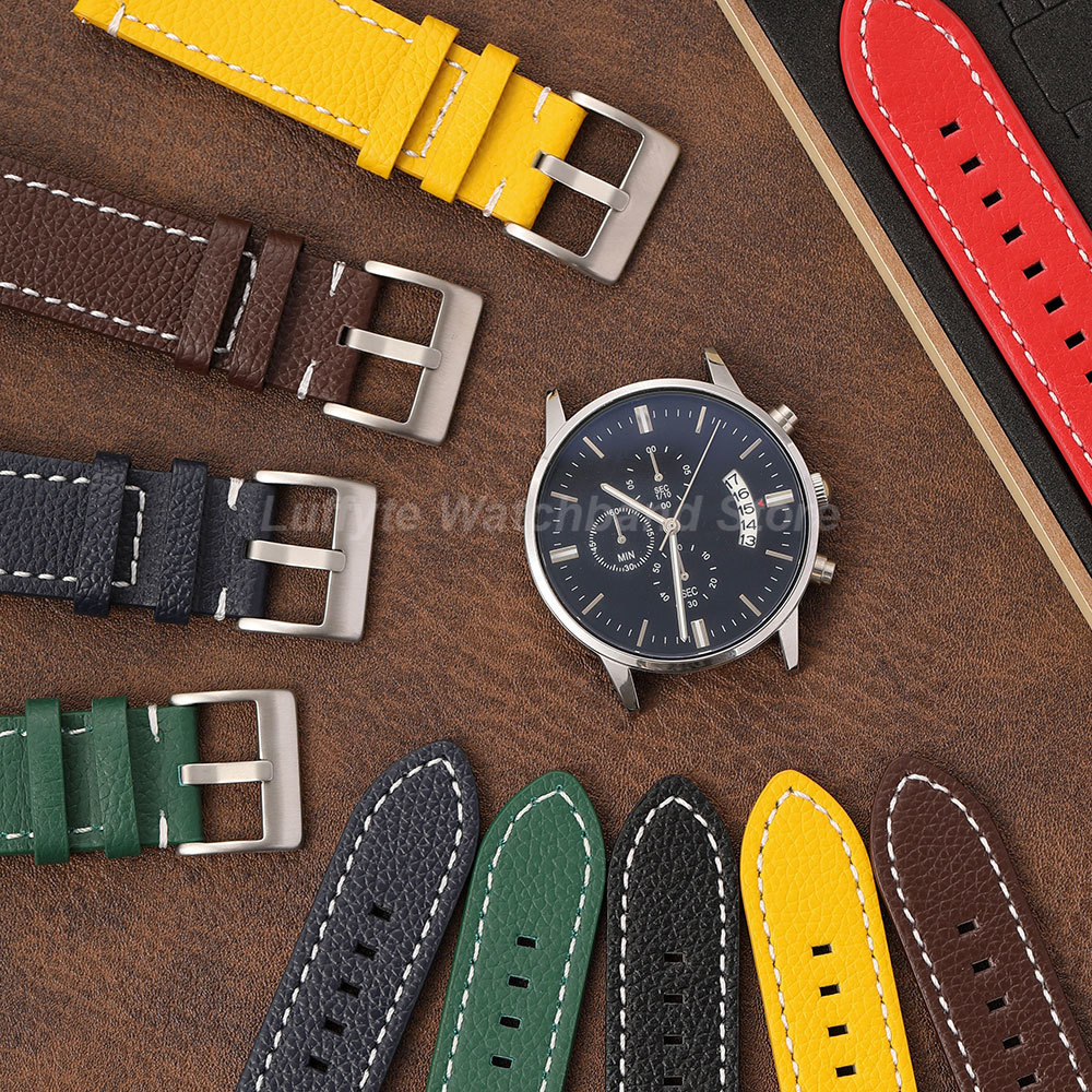 Double Sided Litchi Texture St - Leather Strap Quick Release review and price