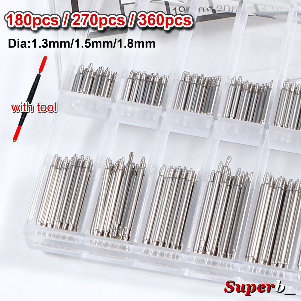 360pcs Dia 1.3mm/1.5mm/1.8mm S - Spring Bar Tool Set review and price