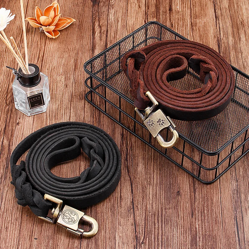 Genuine Leather Dog Leash - To - Leather Strap Quick Release review and price