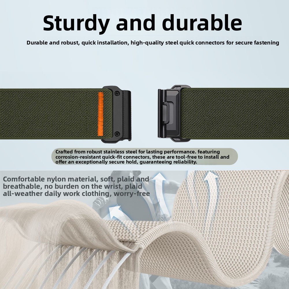 26 22mm Nylon Elastic Strap Fo - Parachute Strap Elastic review and price