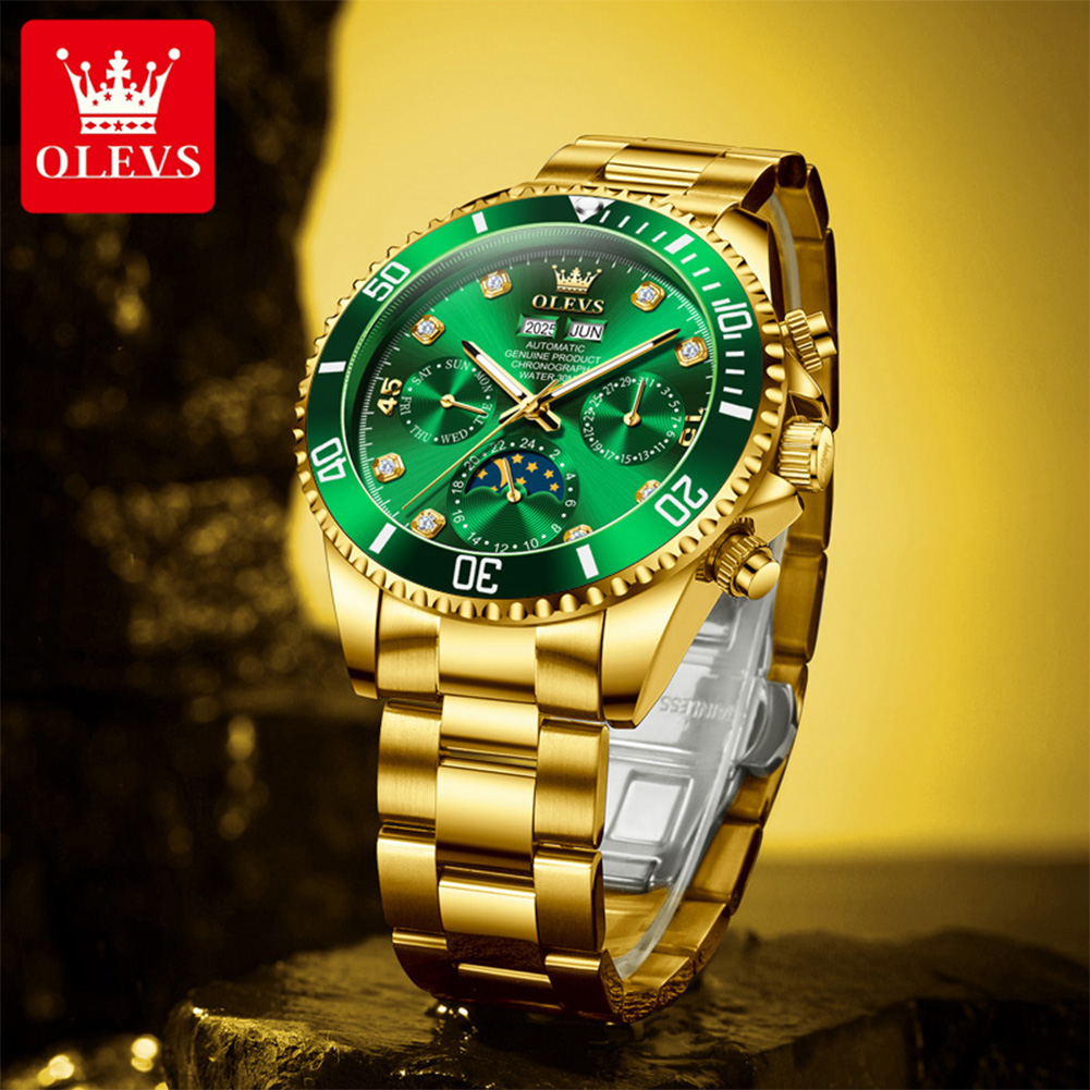 OLEVS 6729 Automatic Watch Man - Rolex Watch Datejust review and price