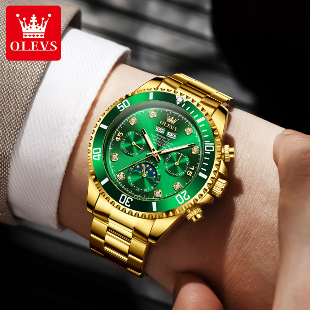 OLEVS 6729 Automatic Watch Man - Rolex Watch Datejust review and price