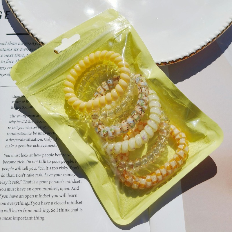 6pcs Colorful Resin Jelly Spir - Silicone Band Women review and price