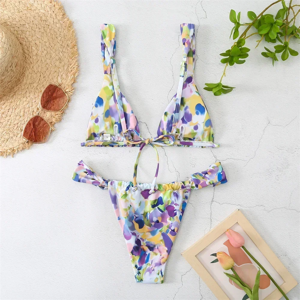 Vintage Print Bikini Thong Str - Tropic Strap Vintage review and price