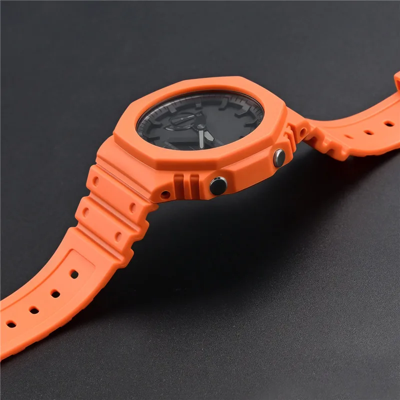 Rubber Watch Strap Case Bezel  - Casio Watch G-Shock Ga-2100 review and price