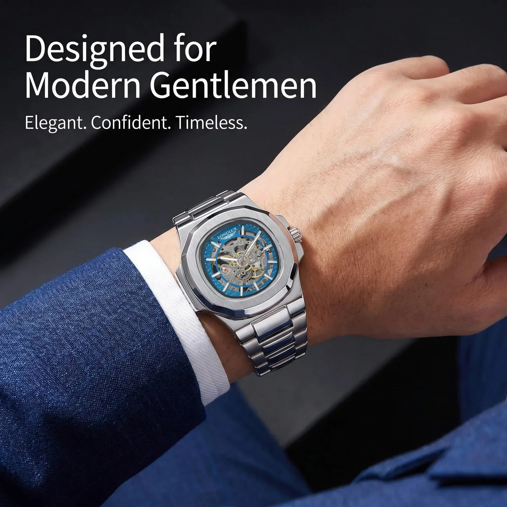 LONGLUX Men Automatic Mechanic - Seiko Watch 5 Sports review and price