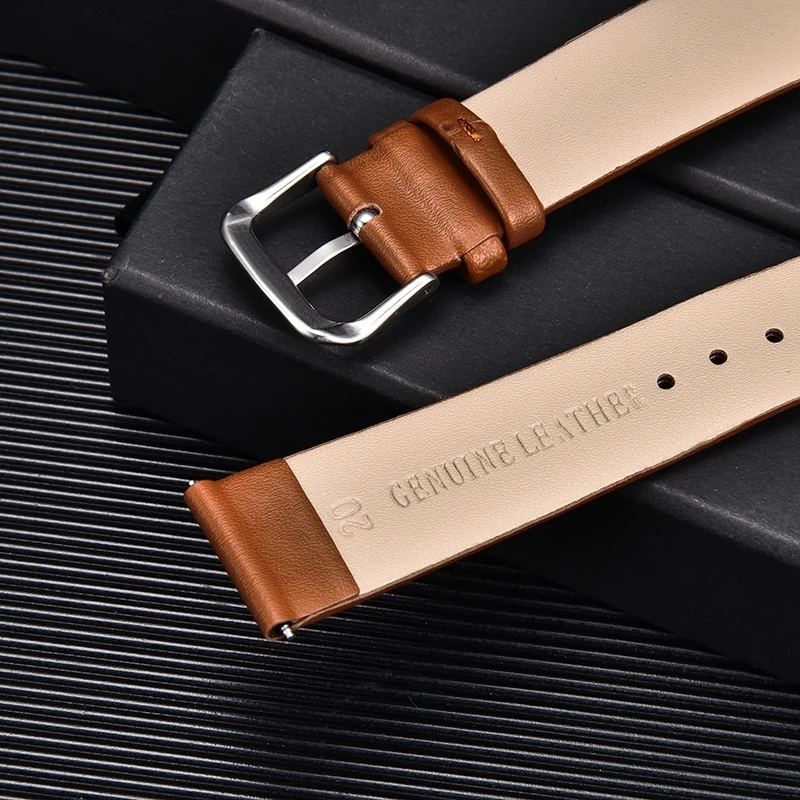 Ultra-thin Calfskin Leather Wa - Suede Strap Watch review and price