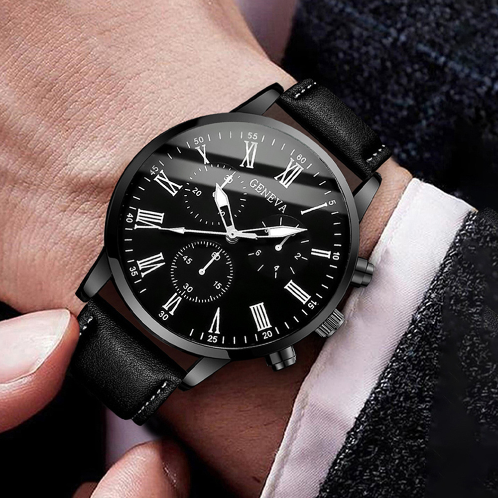 Fashion Men Business Watches C - Leather Watch Band Men review and price