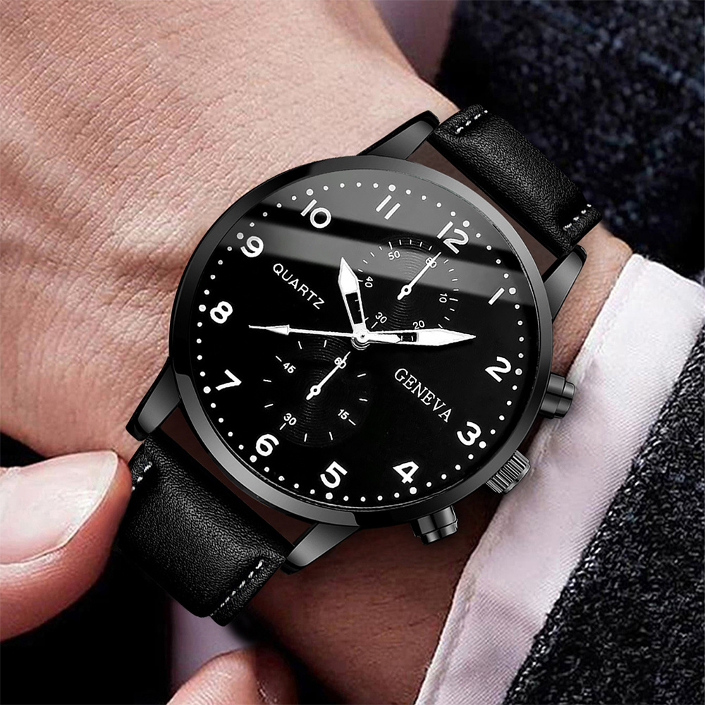 Fashion Men Business Watches C - Leather Watch Band Men review and price