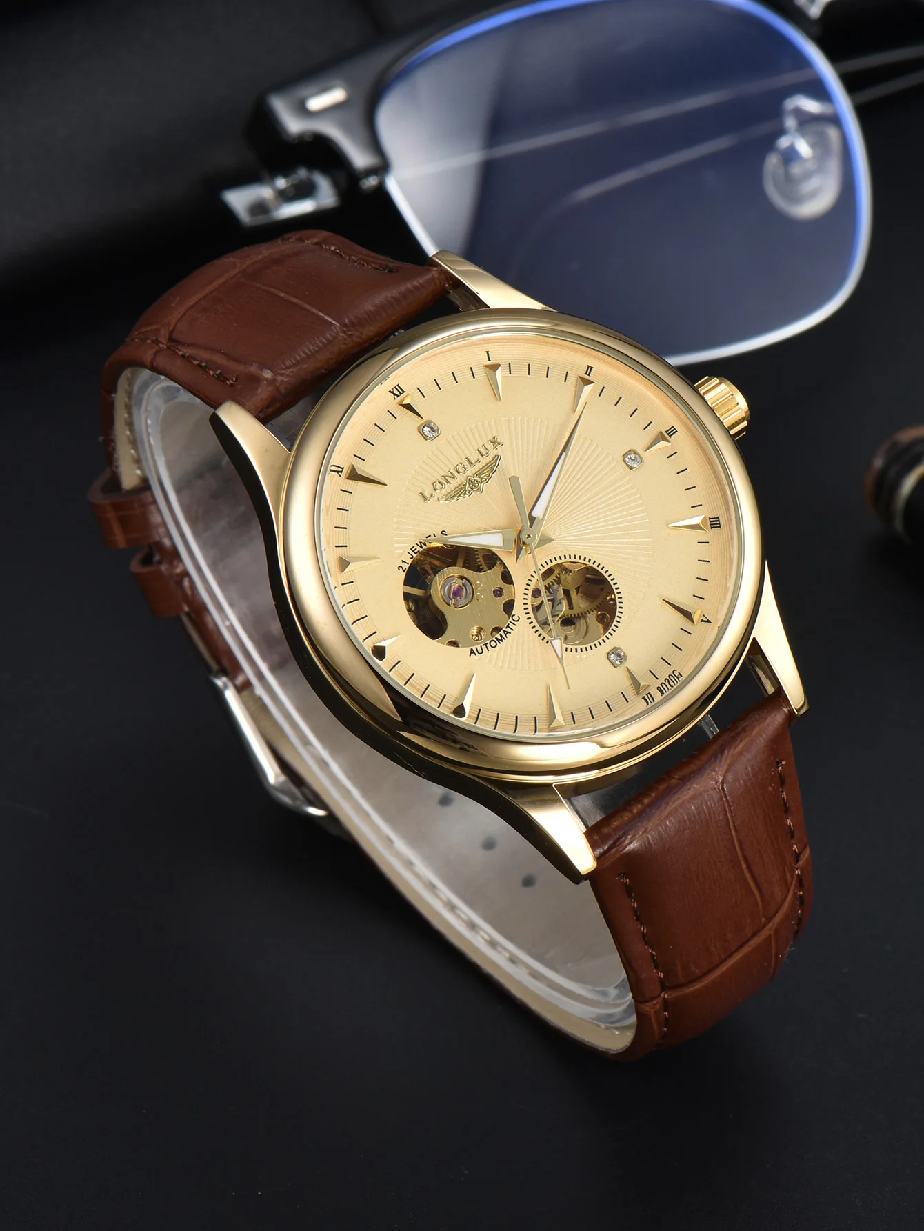 LONGLUX Automatic Watch Elegan - Seiko Watch 5 Sports review and price